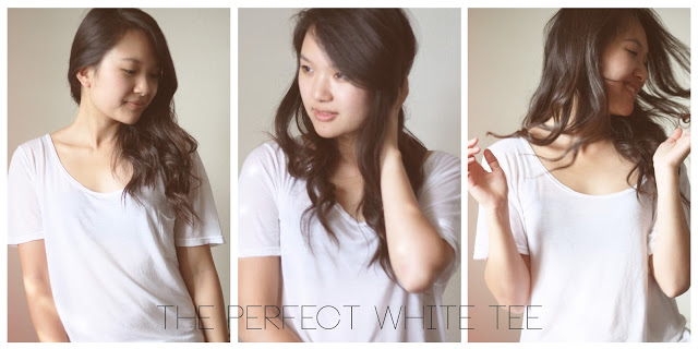 white tee