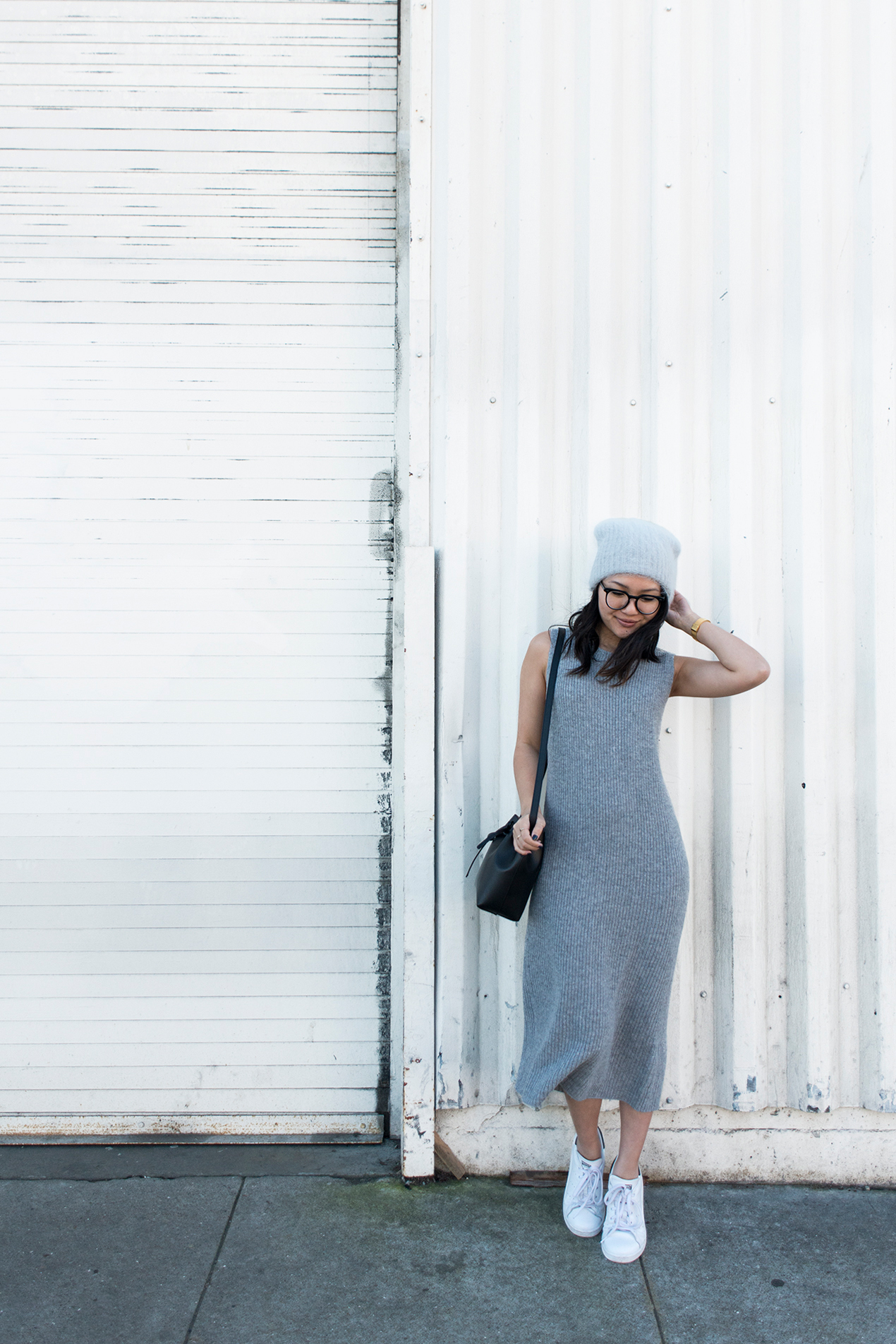 sleeveless sweater dress