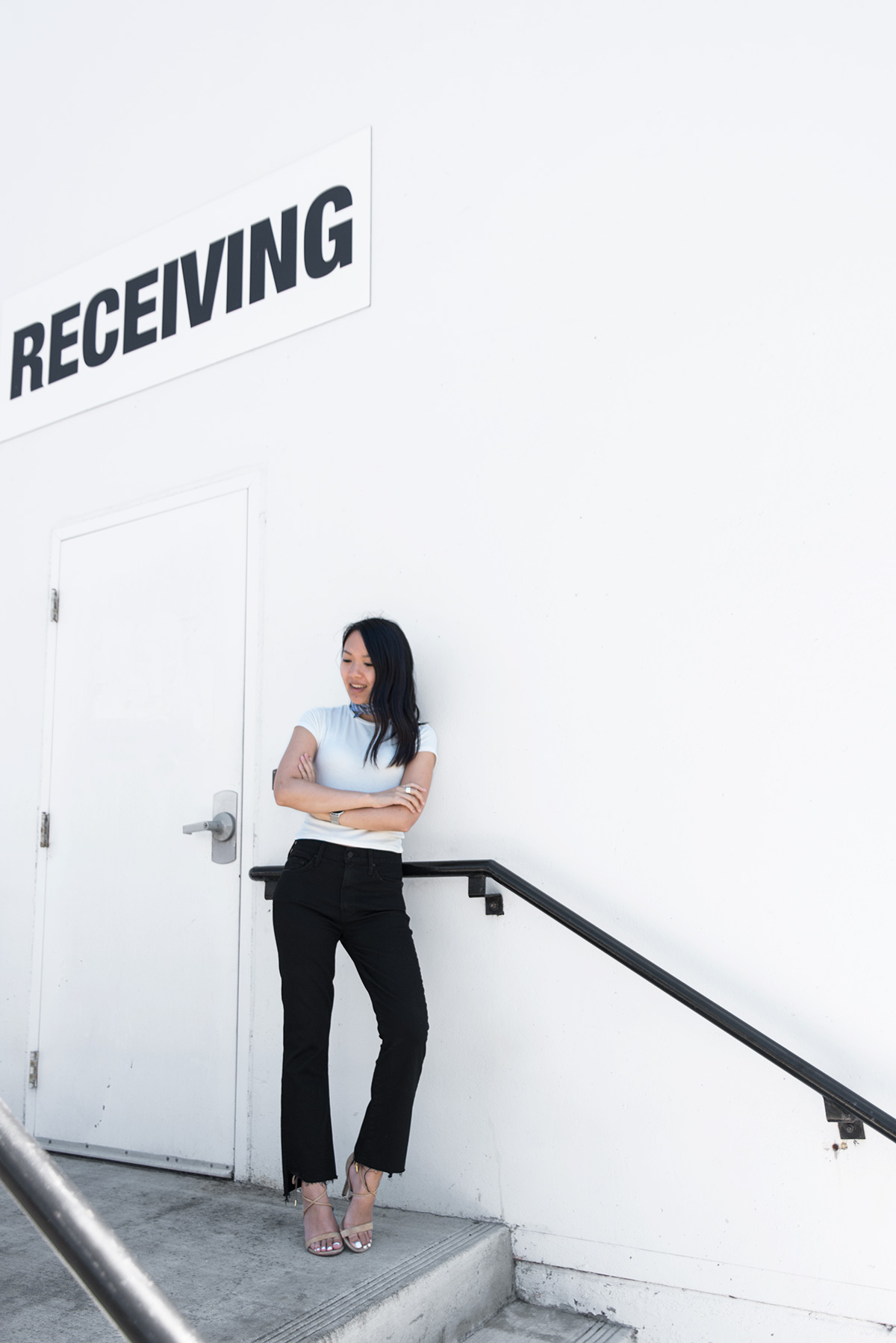 Mother Insider Crop Step Fray