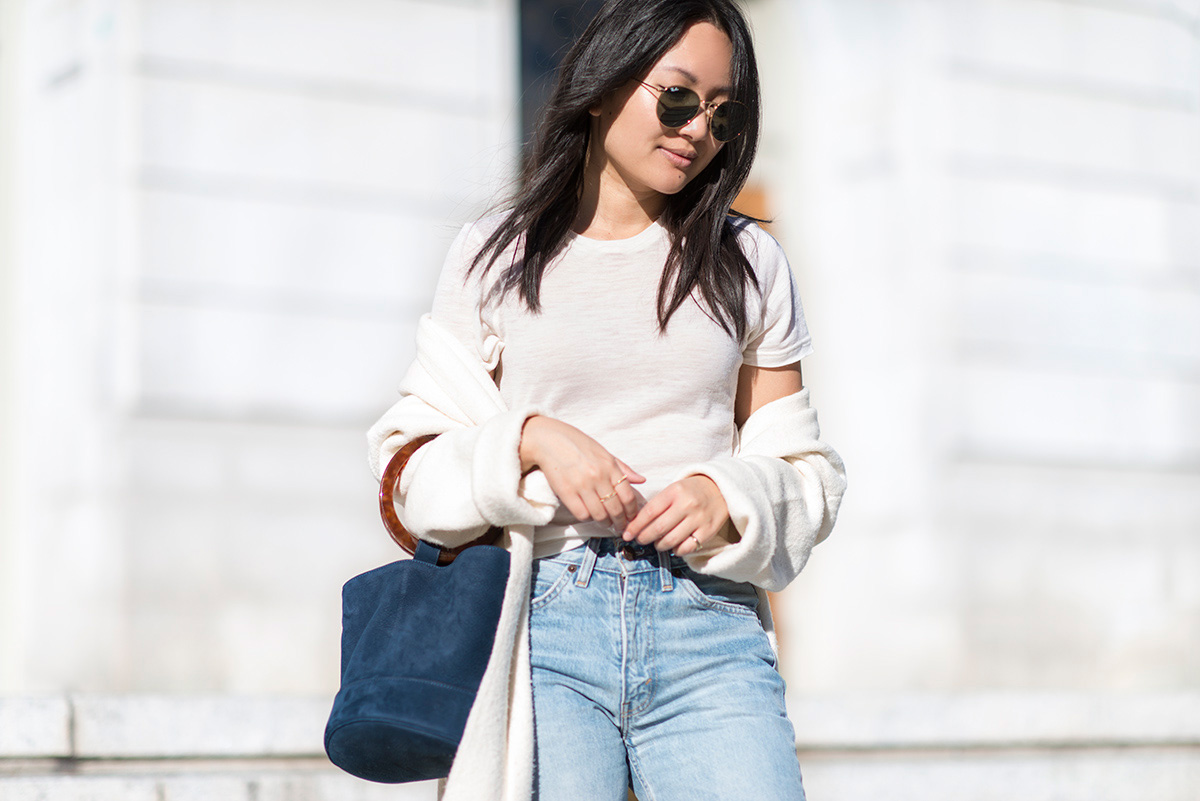 Simon Miller Bonsai Bucket Bag in Smoke Blue