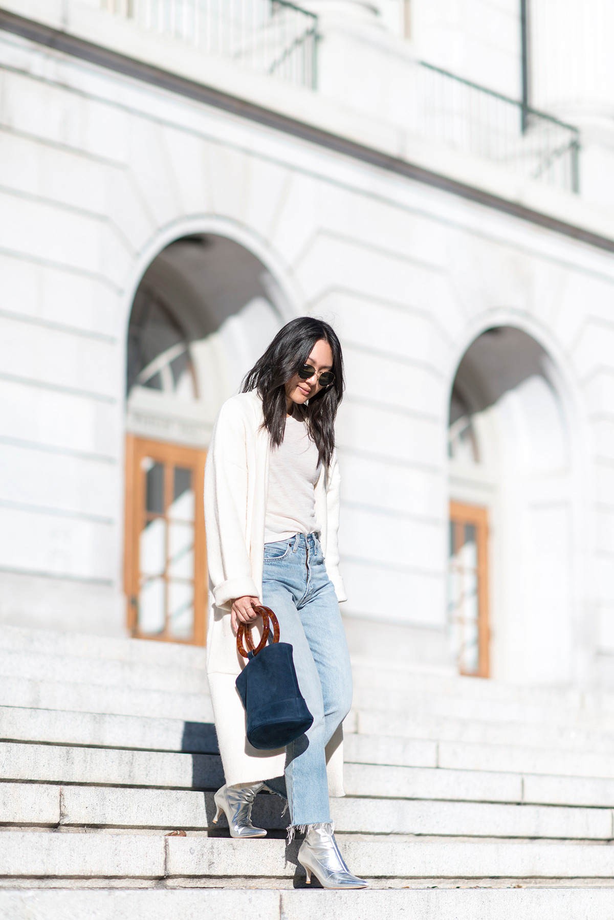 Simon Miller Bonsai Bucket Bag in Smoke Blue