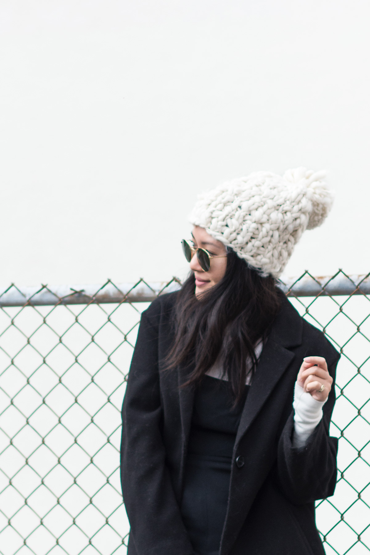 Chunky knit beanie