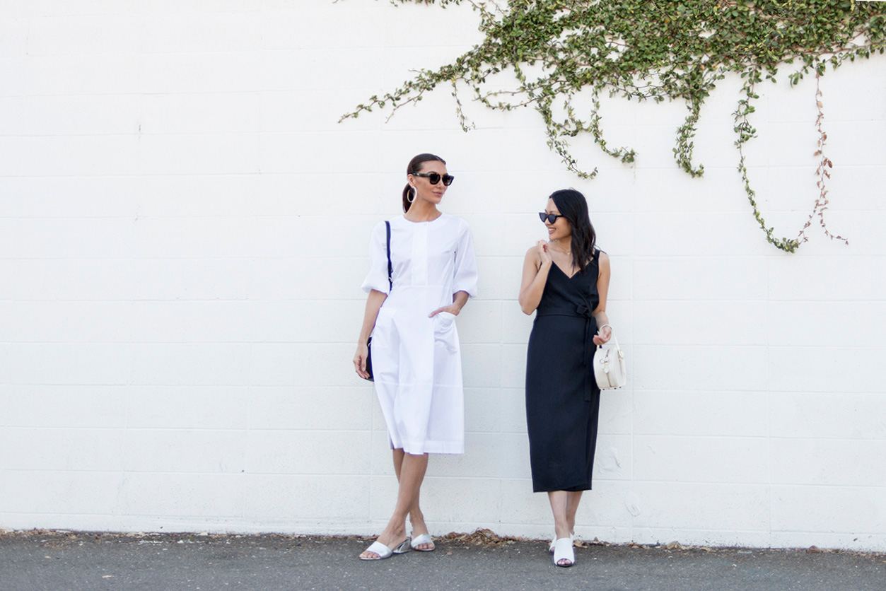 Everlane tank wrap dress