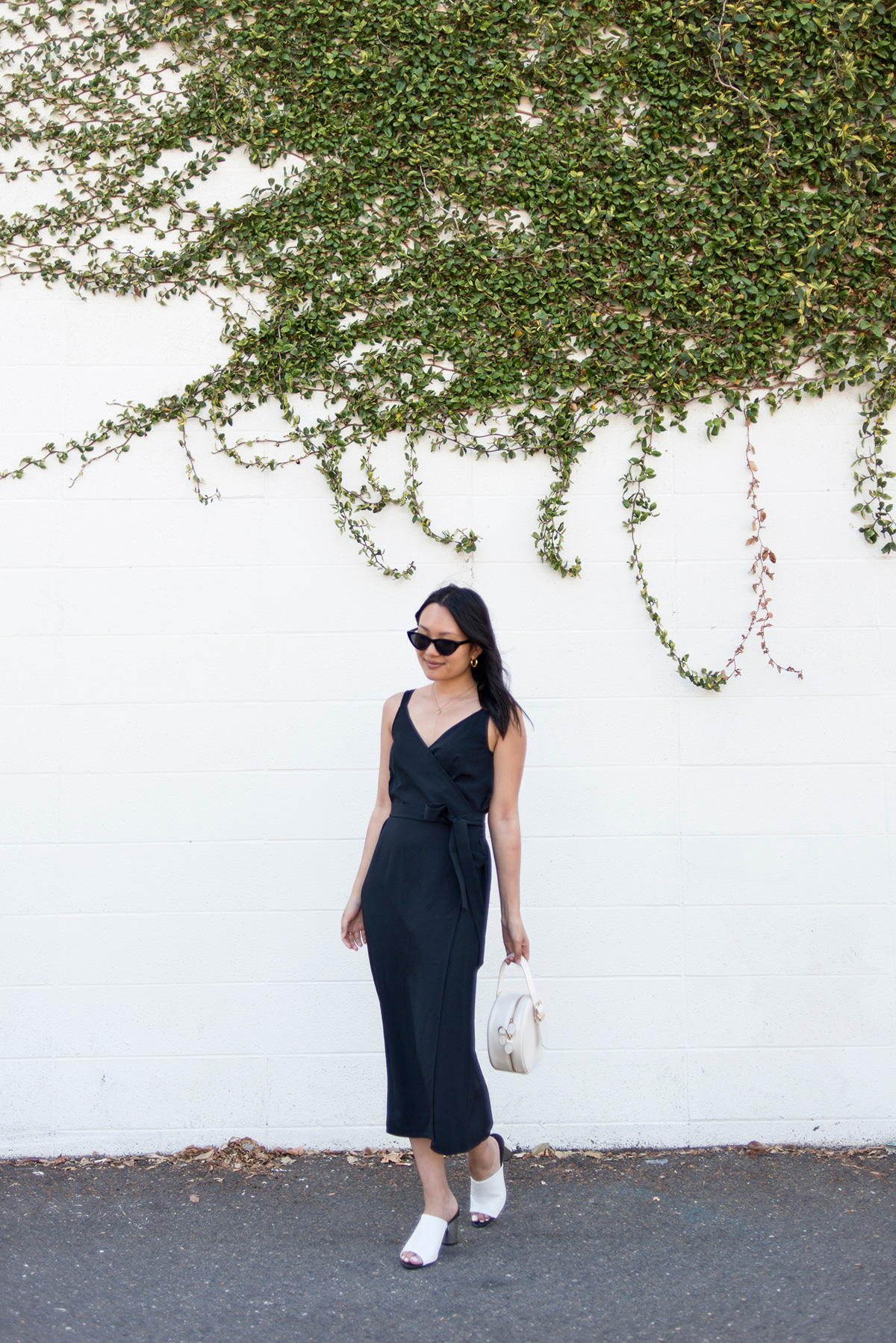 Everlane tank wrap dress