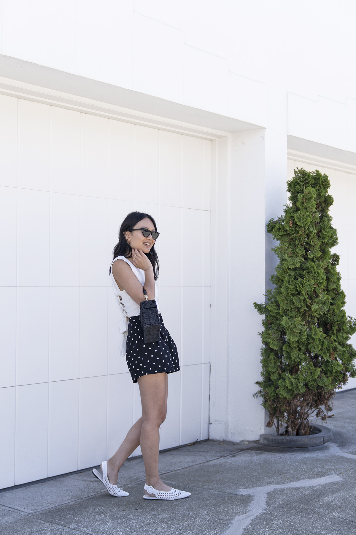 woven slingback flats