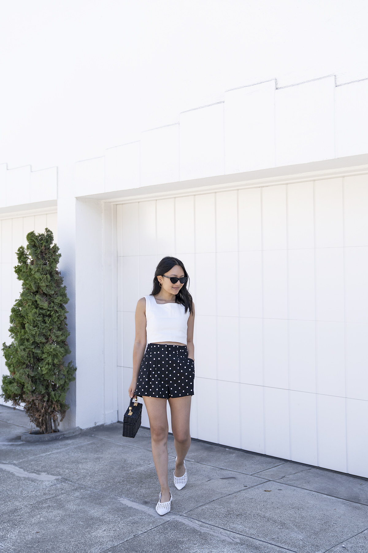 polka dot shorts