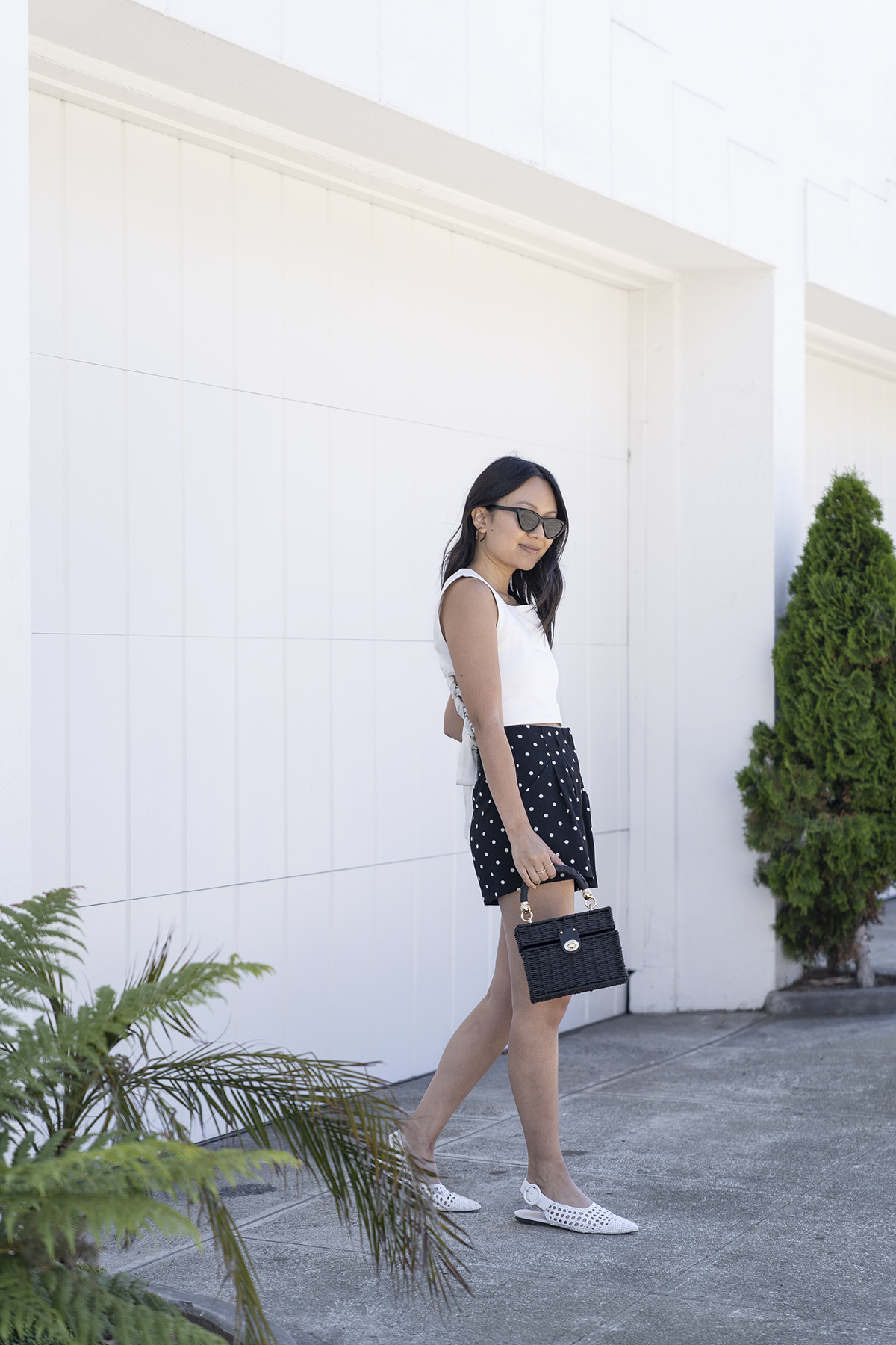 woven slingback flats