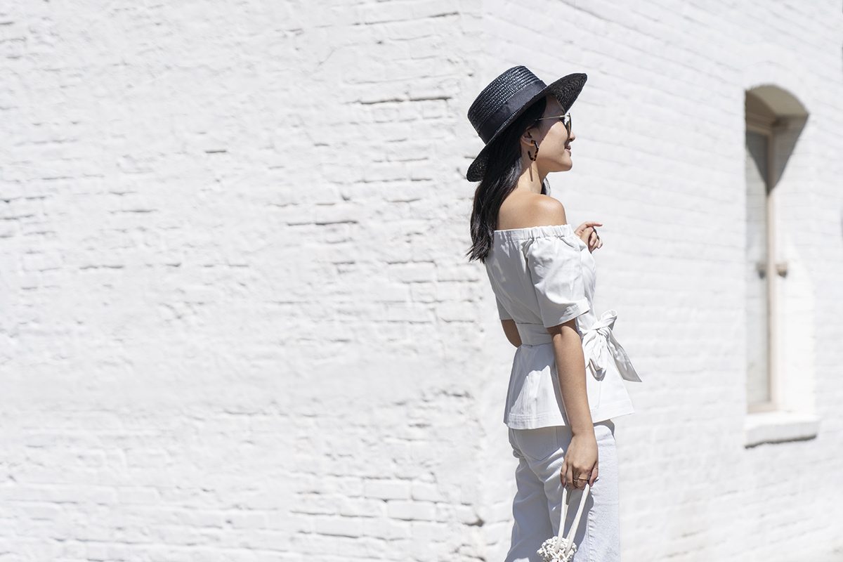 Banana Republic off-the-shoulder top