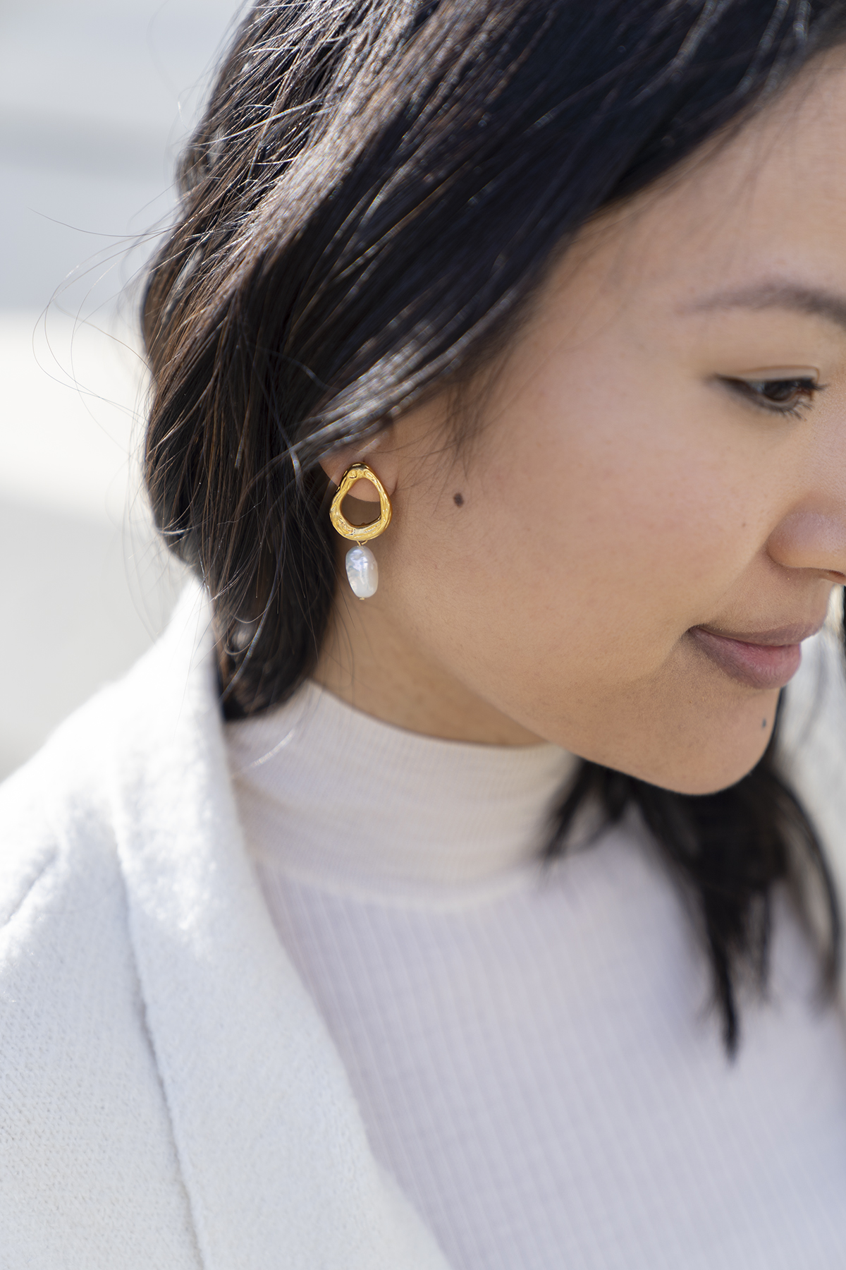 baroque pearl earrings