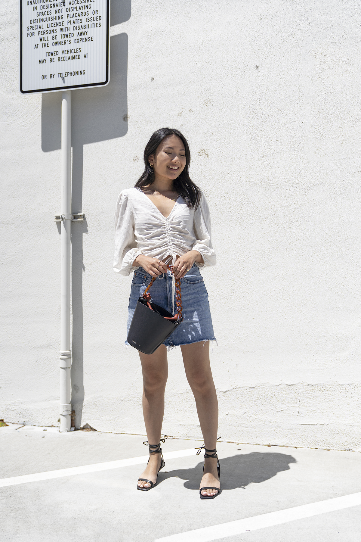 Charles & Keith Chain Bucket Bag