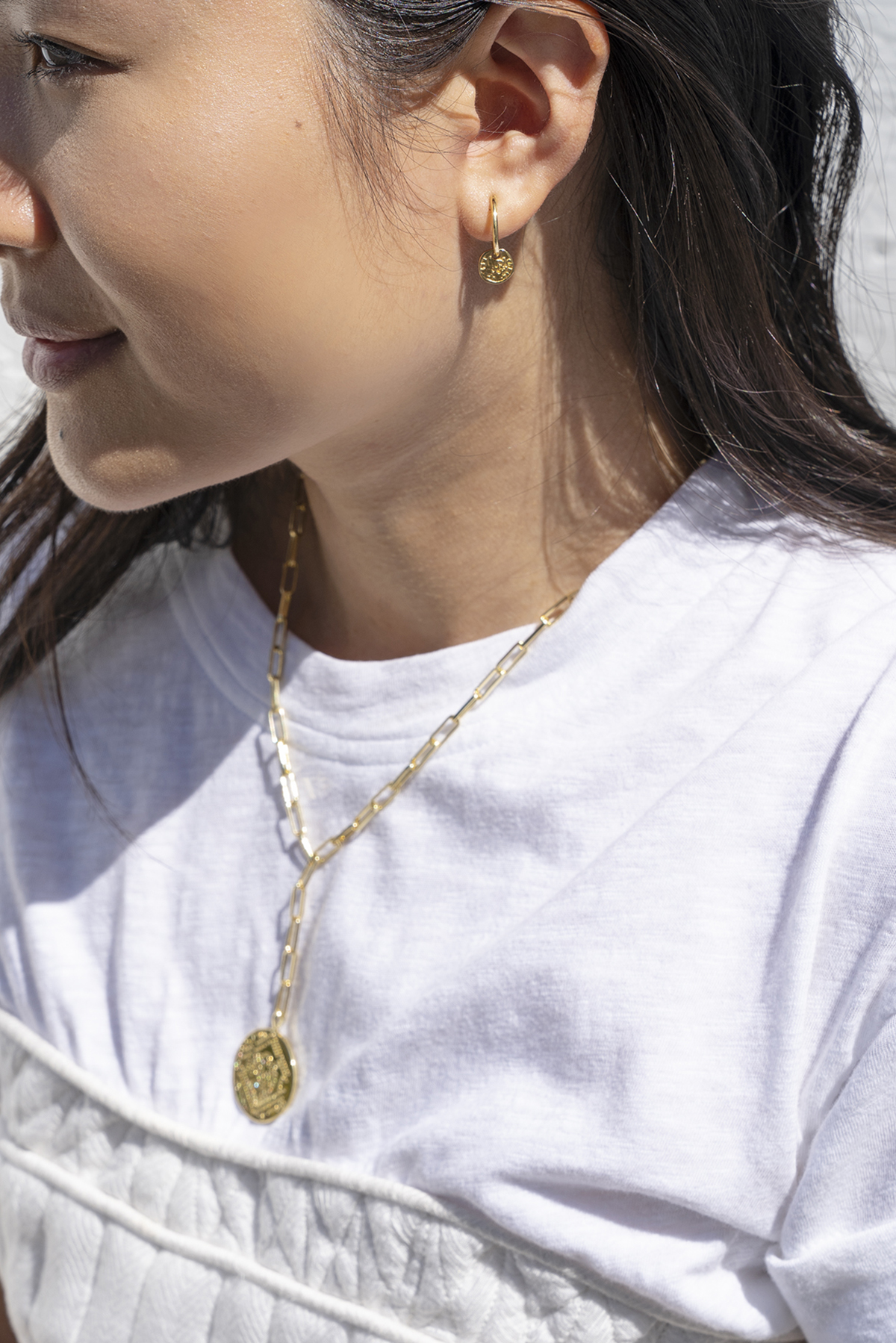 Gorjana Ana Coin Lariat Necklace