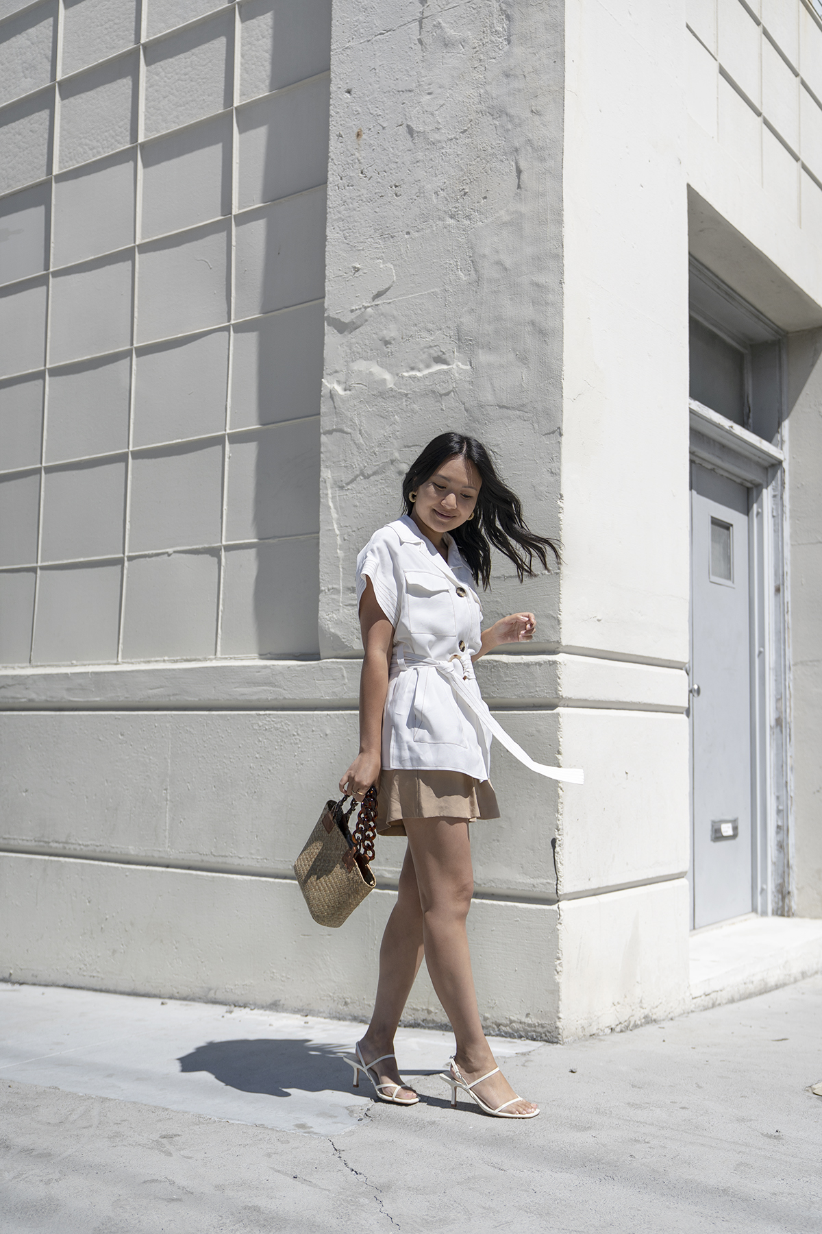 Topshop Utility Belted Blazer