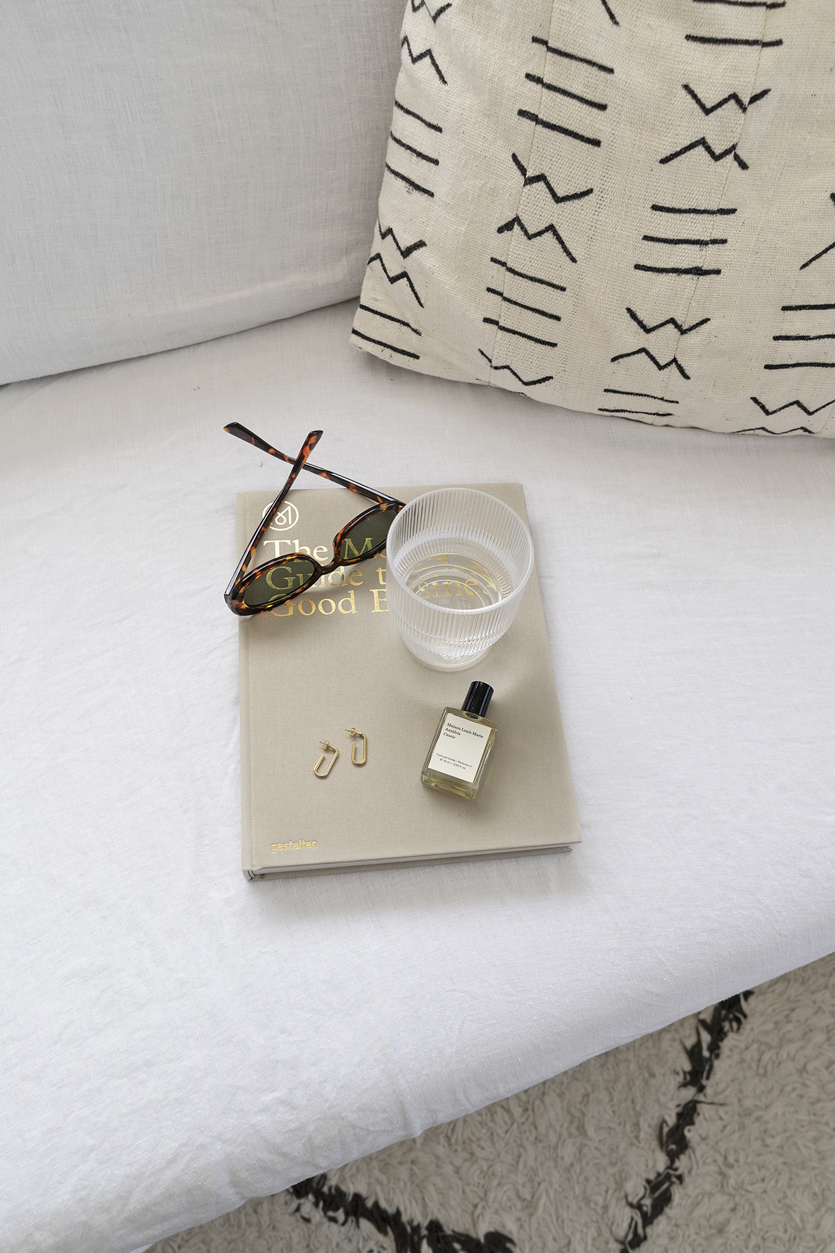 Aurate gold link hoop earrings