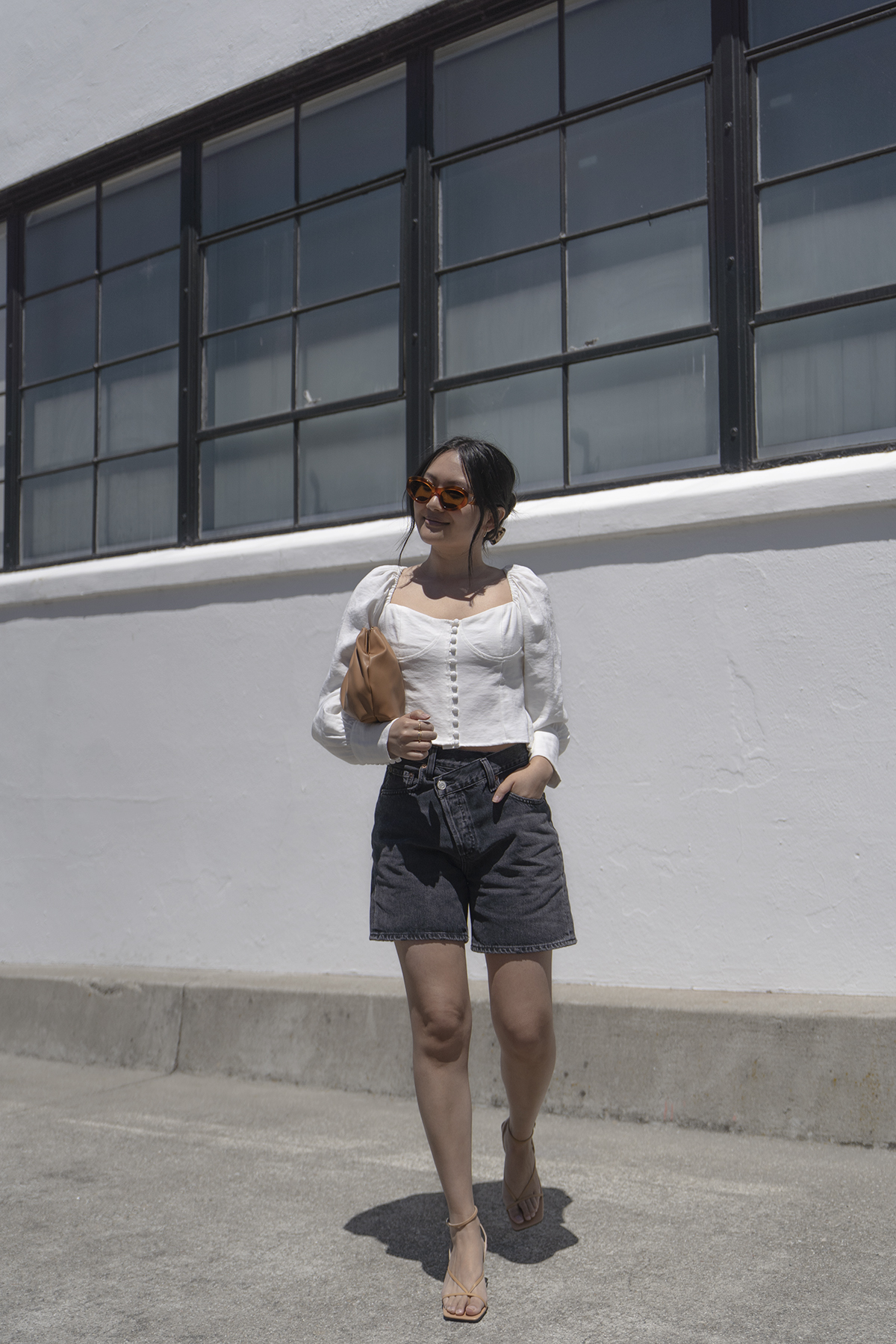 AGOLDE Criss Cross Shorts