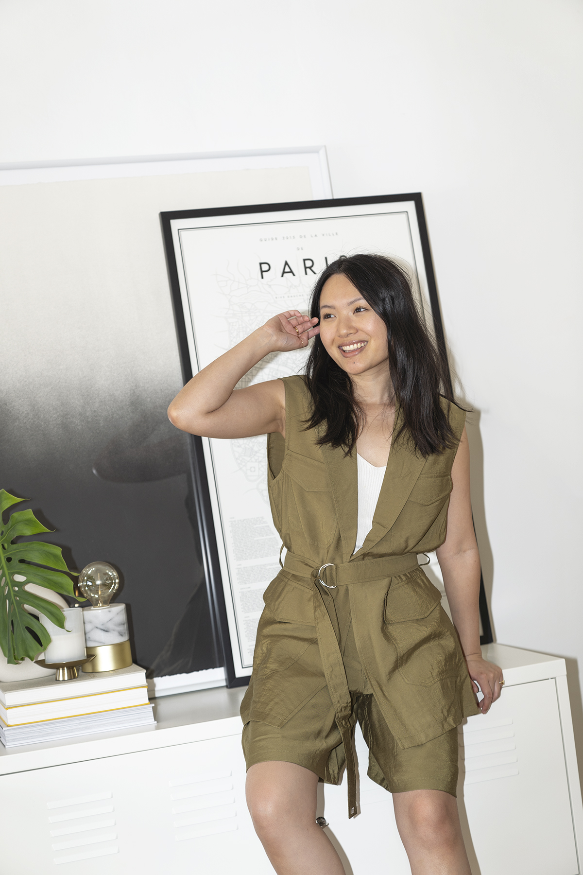 French Connection Brekhna Safari Jacket and Bermuda Shorts