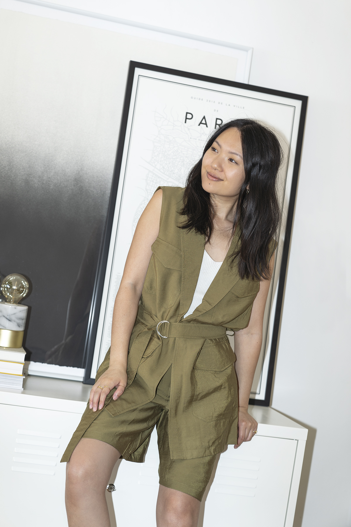 French Connection Brekhna Safari Jacket and Bermuda Shorts