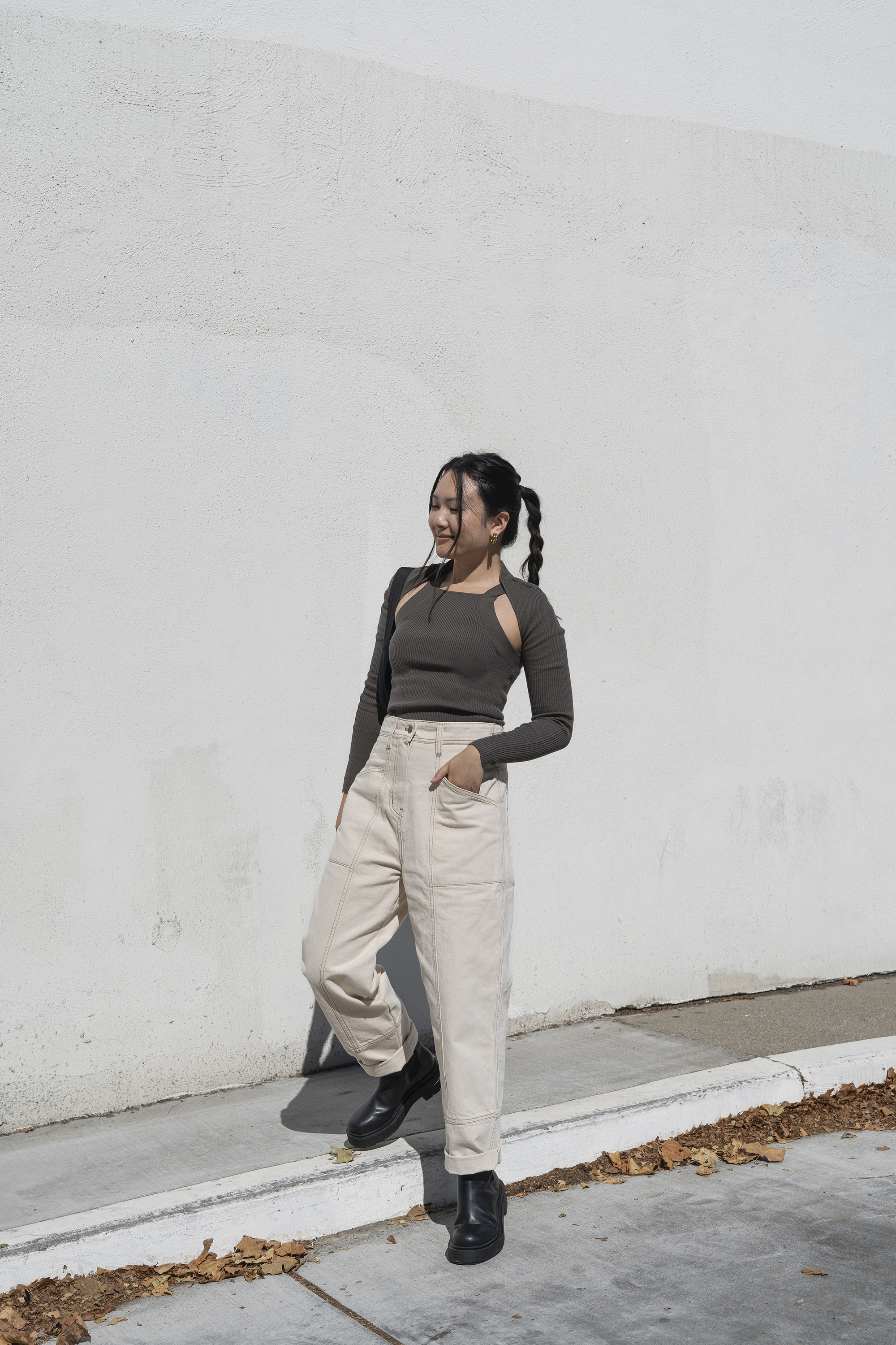 LVIR High Waist Twill Pants