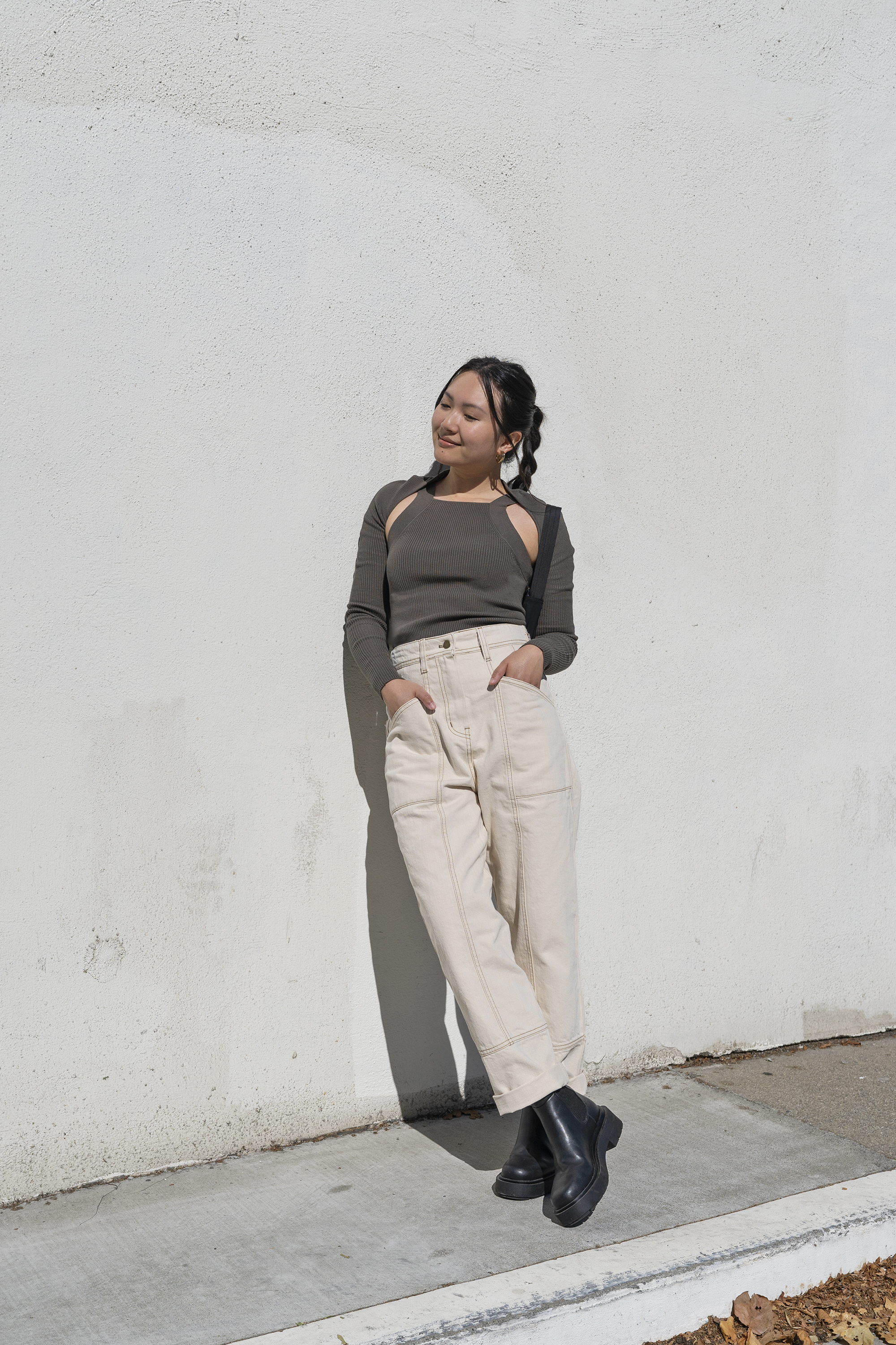 LVIR High Waist Twill Pants