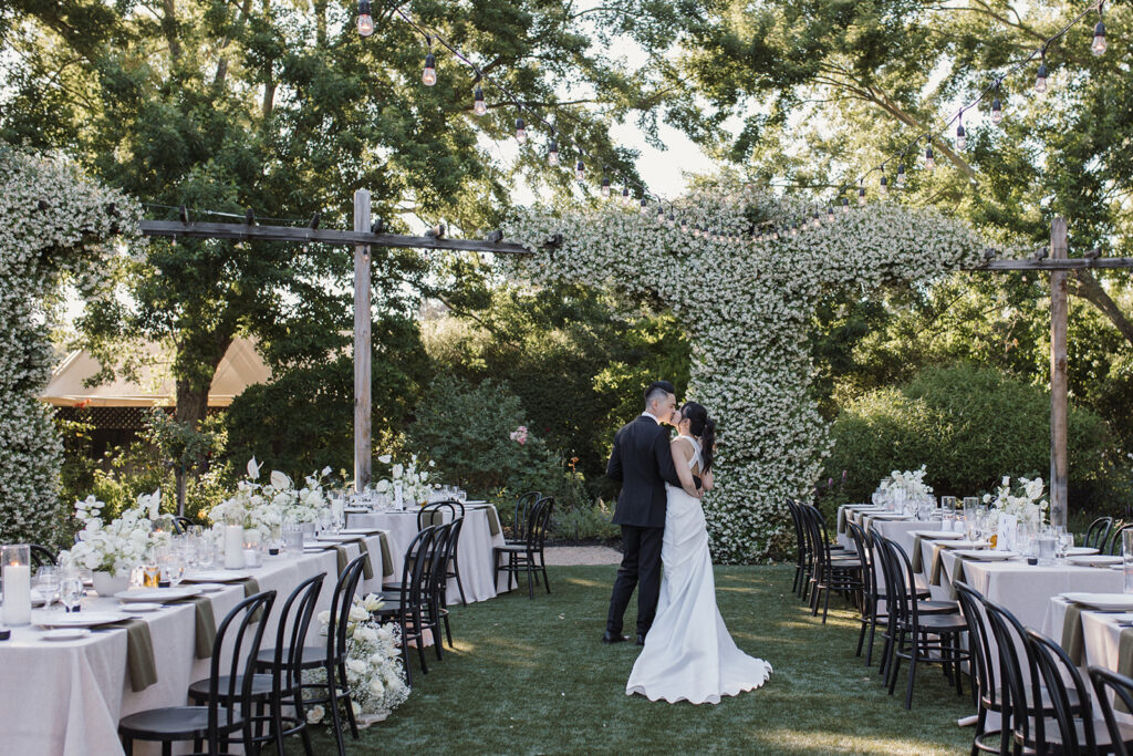 Stephanie and David's wedding in Napa, California. Photo by Nicole Donnelly.