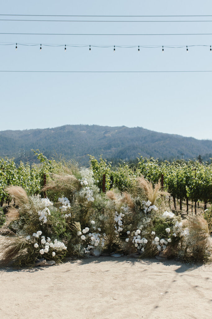 Stephanie and David's wedding in Napa, California. Photo by Nicole Donnelly.