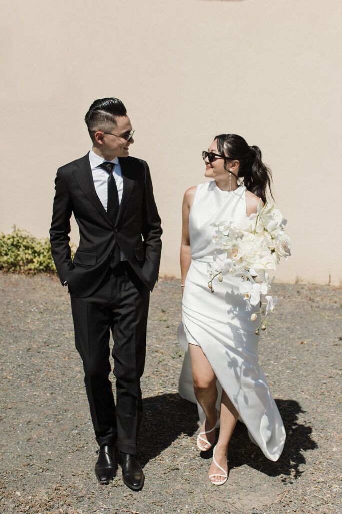 Stephanie and David's wedding in Napa, California. Photo by Nicole Donnelly.