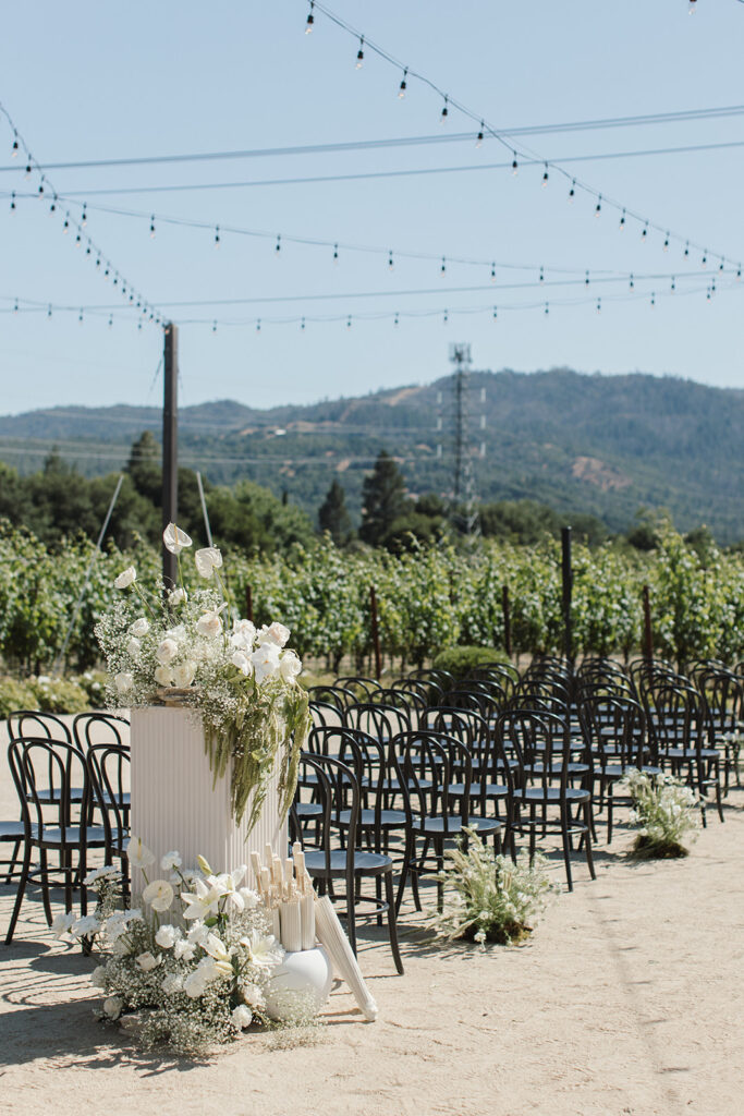 Stephanie and David's wedding in Napa, California. Photo by Nicole Donnelly.